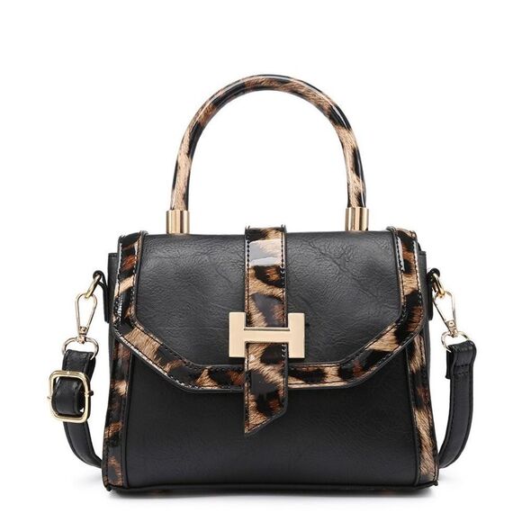 Gray Cheetah detail crossbody Bag - Picture 6 of 6